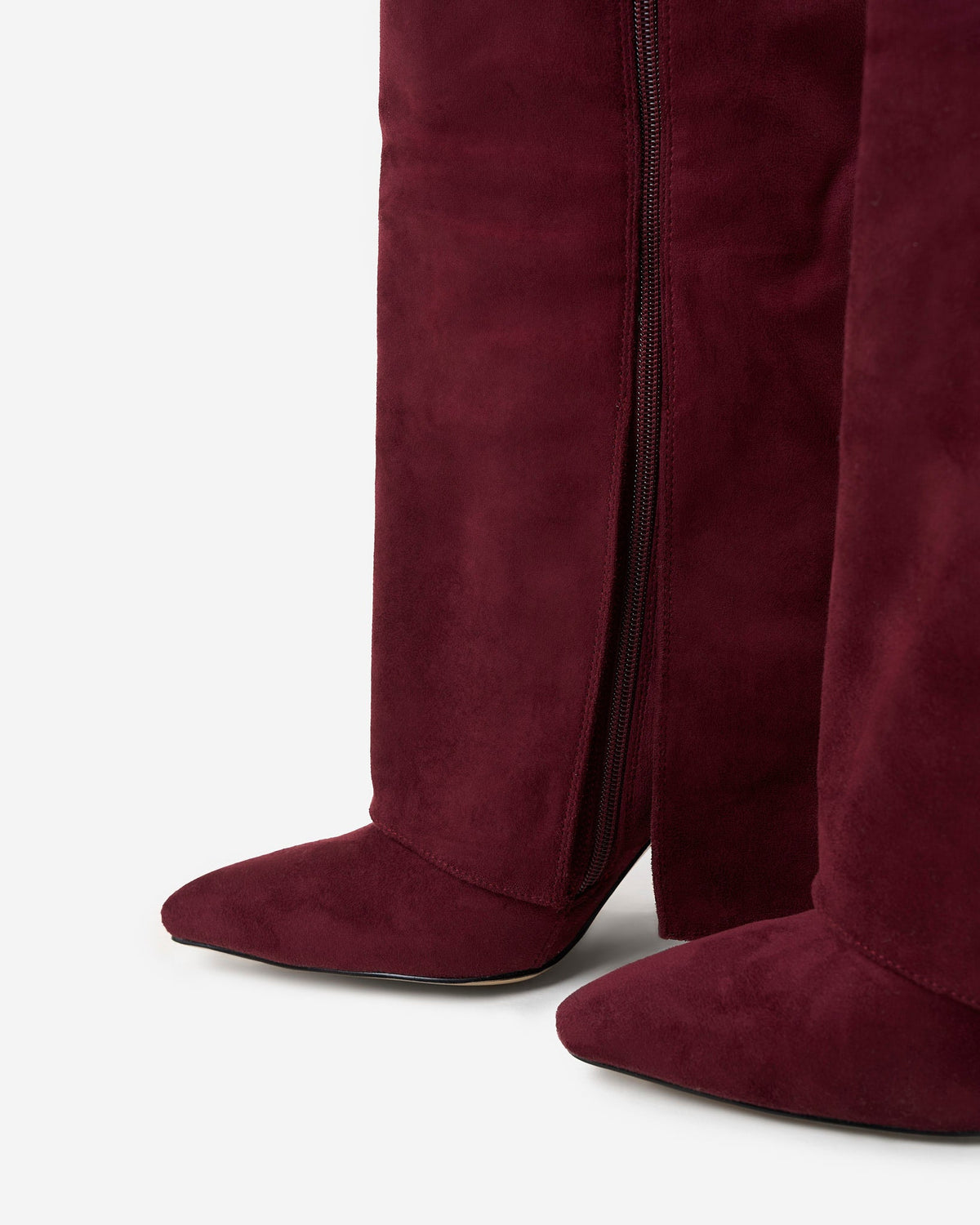 Málaga Suede knee high boots - Burgundy
