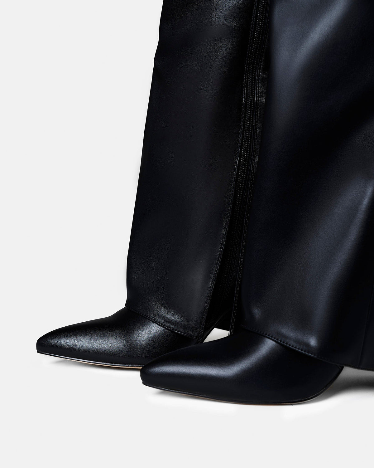 Málaga Leather knee high boots - Black