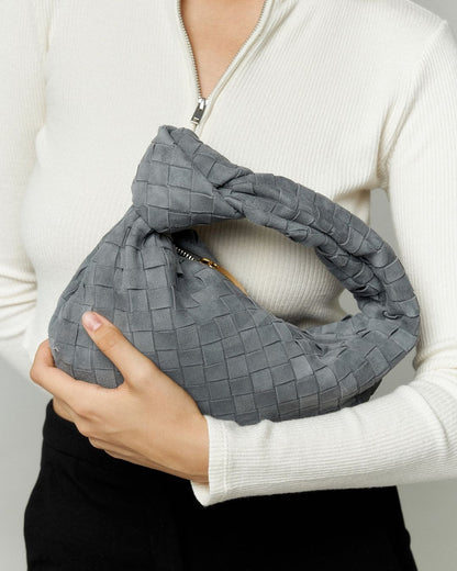 Sara Suede Bag Mini - Grey