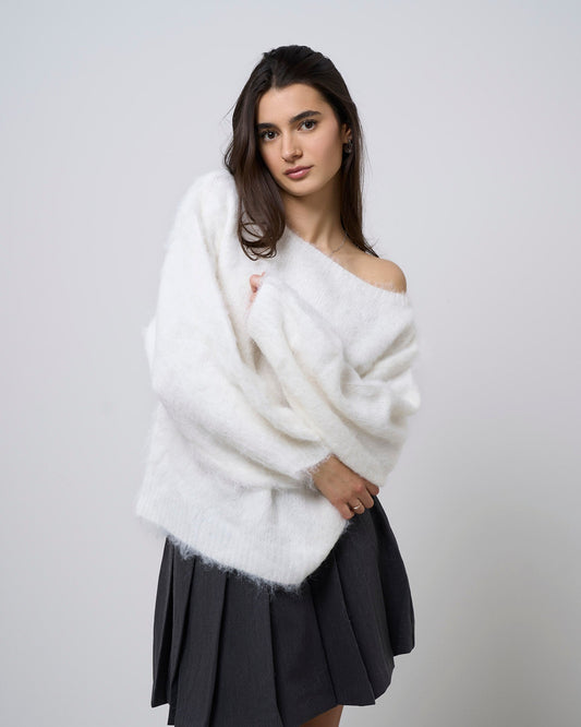 Adalisa Knit Sweater - White