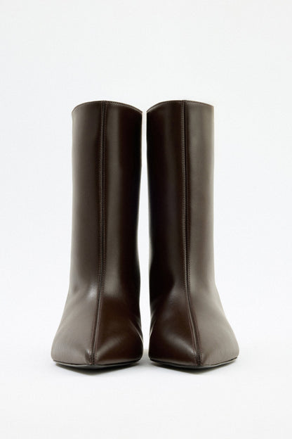 Oslo Leather Ankle boots - Dark Brown