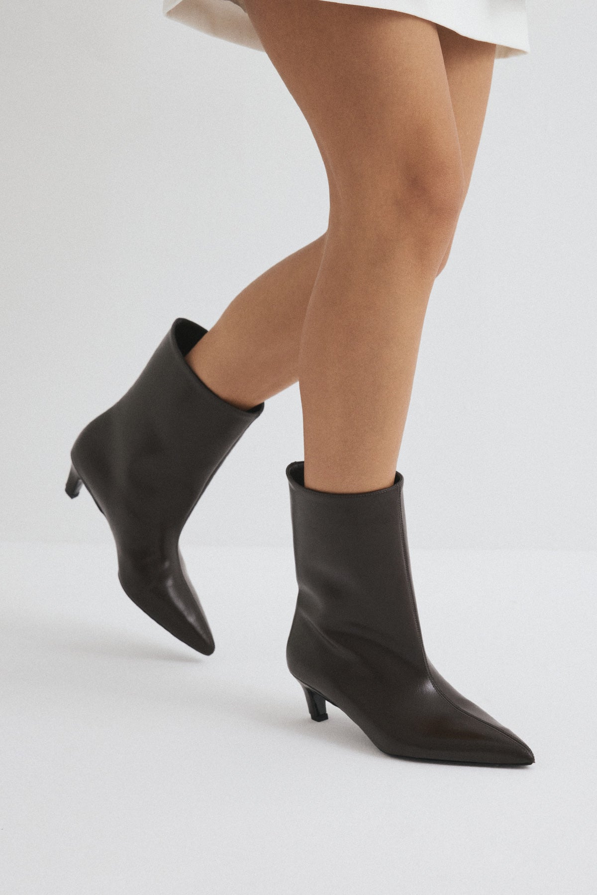 Oslo Leather Ankle boots - Dark Brown