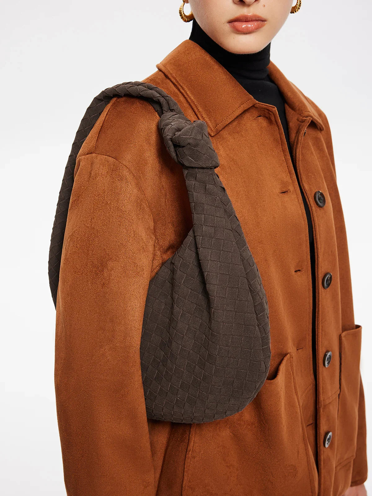 Sara Suede Bag - Coffee