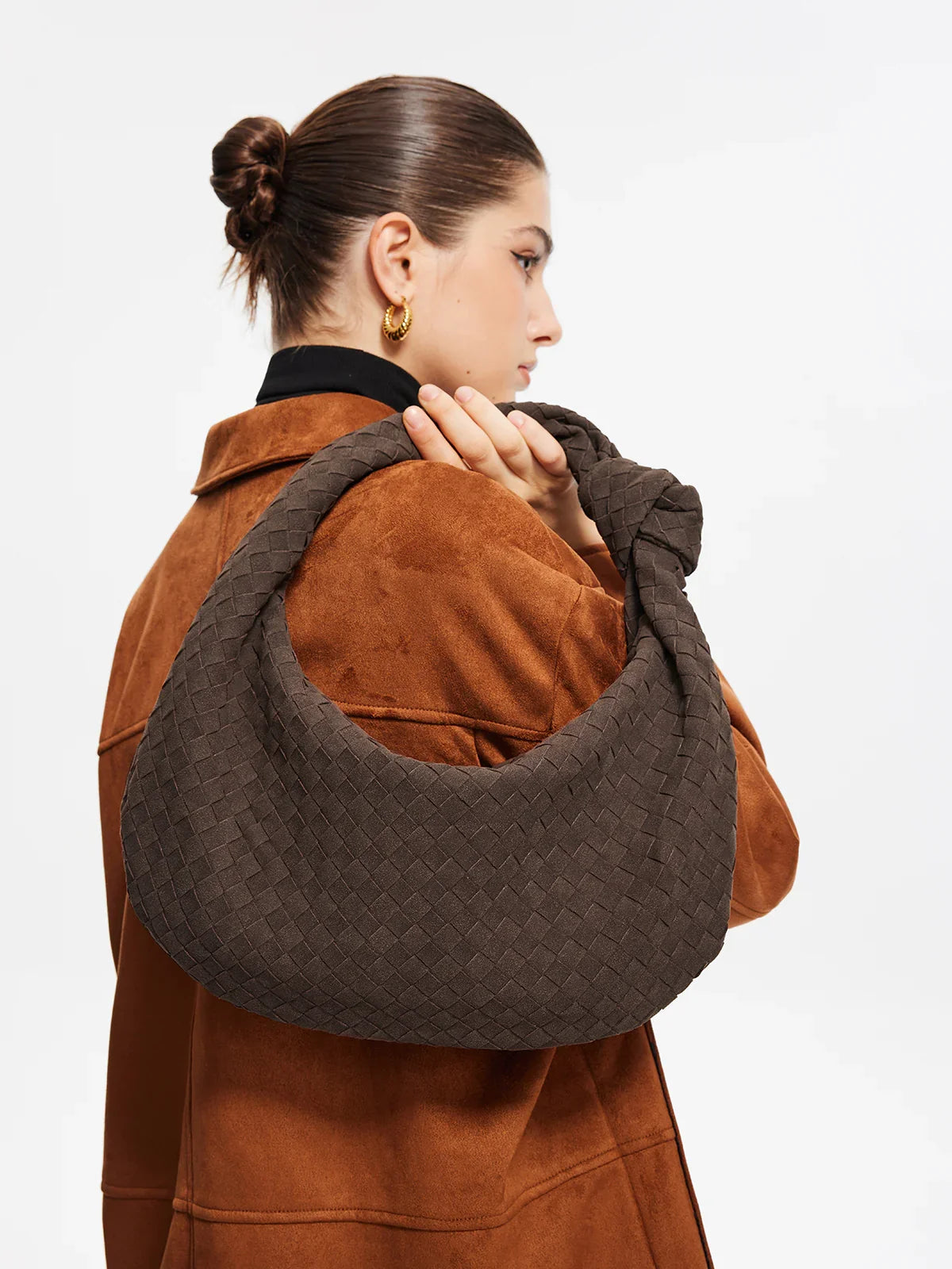 Sara Suede Bag - Coffee