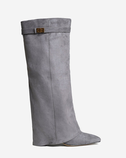 Málaga Suede knee high boots - Grey