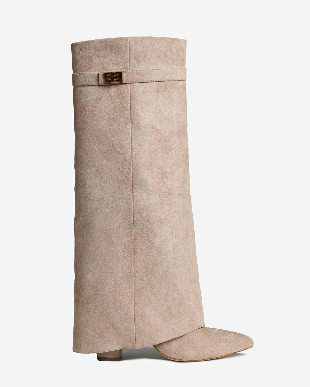 Málaga Suede knee high boots - Beige