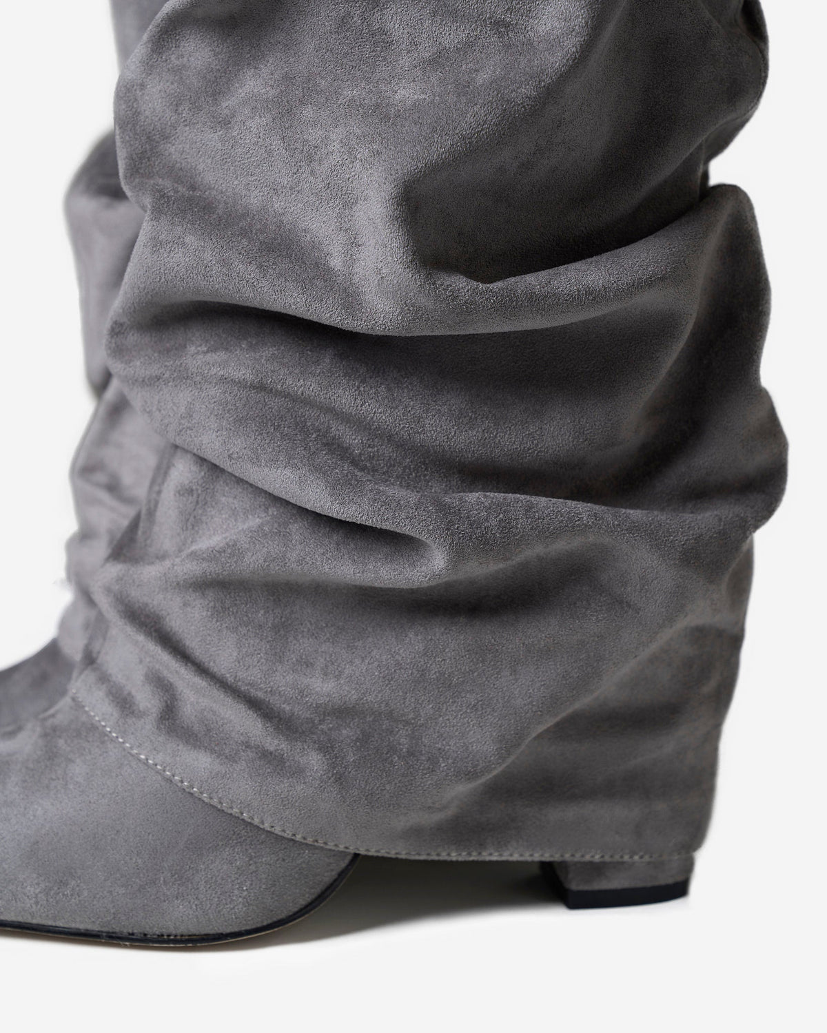 Málaga Slouchy Suede knee high boots - Grey