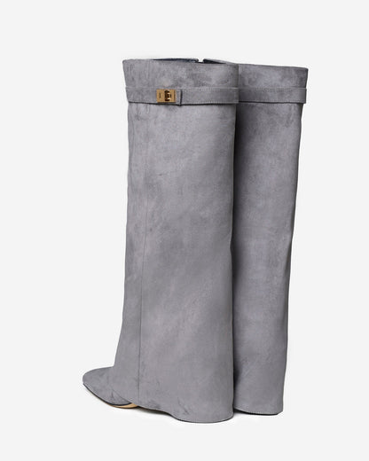 Málaga Suede knee high boots - Grey