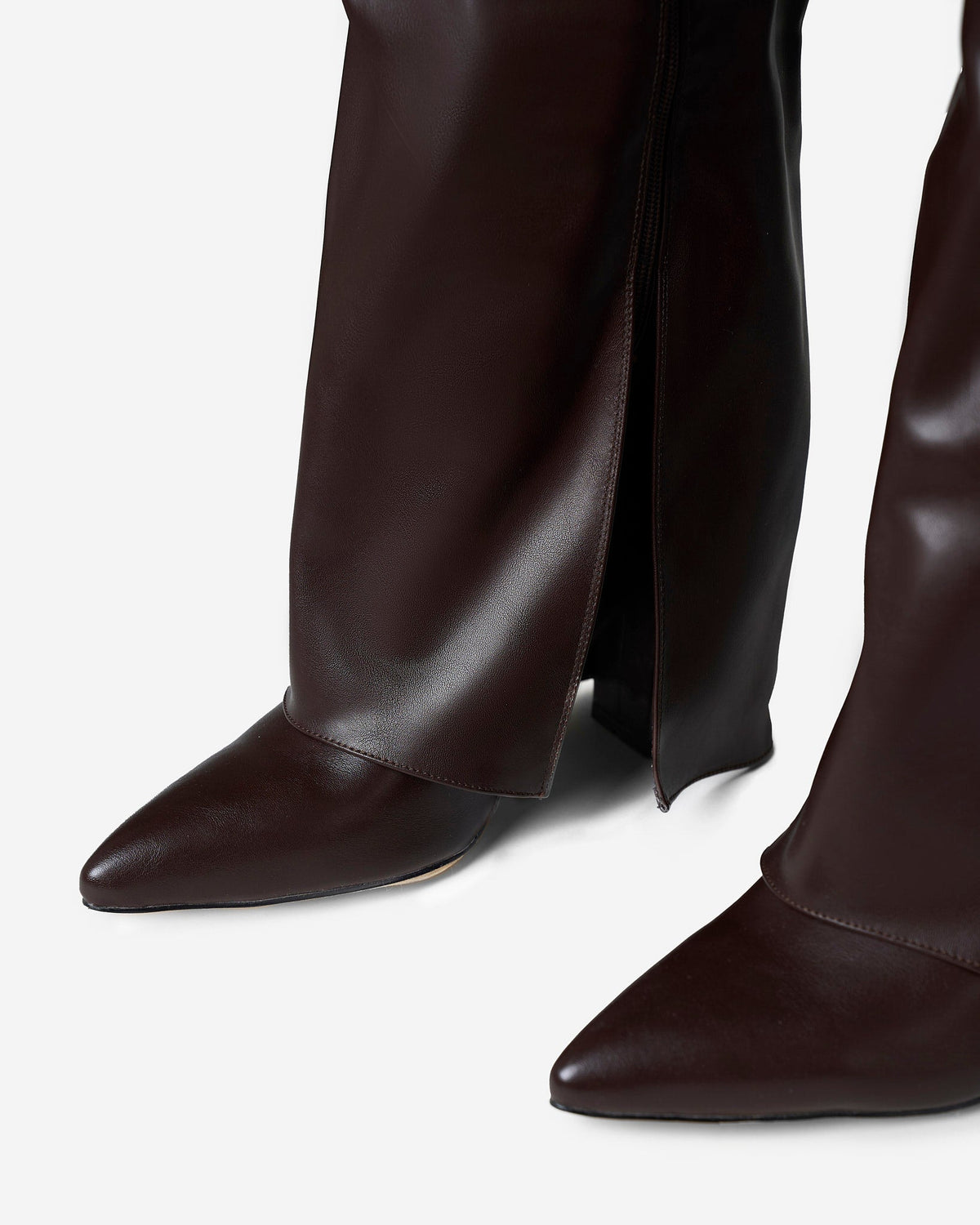 Málaga Leather knee high boots - Dark Brown