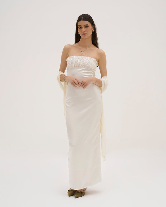 Aries Maxi Dress - White