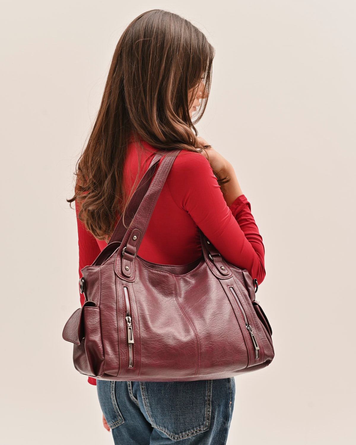 It girl Alessia - Burgundy