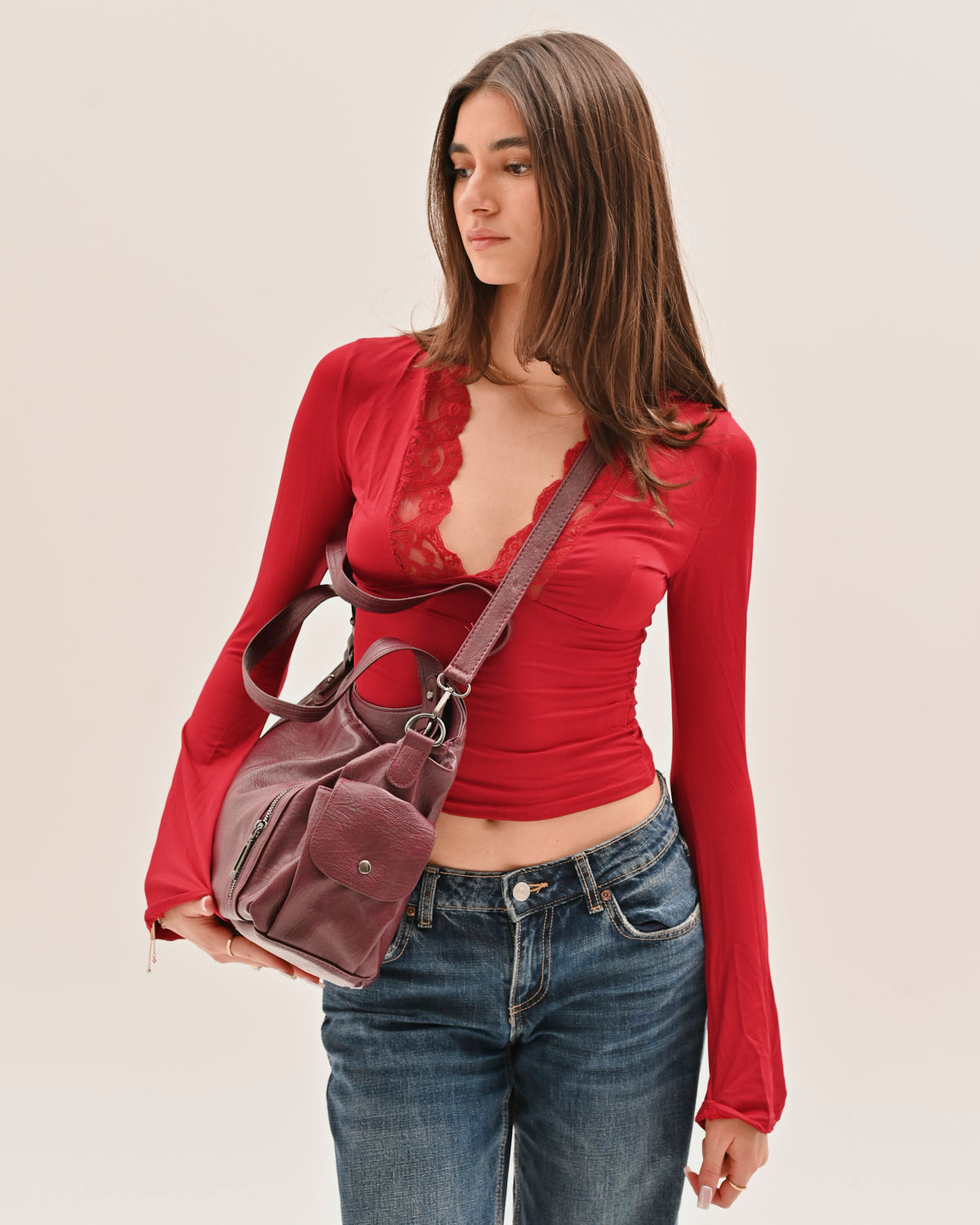 It girl Alessia - Burgundy