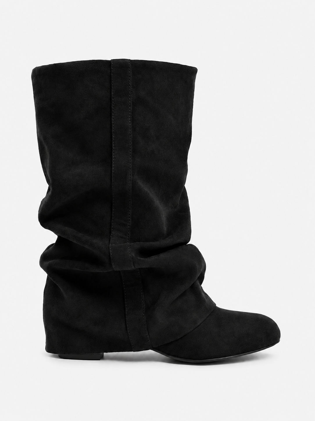 Lisboa Slouchy Suede Boots - Black