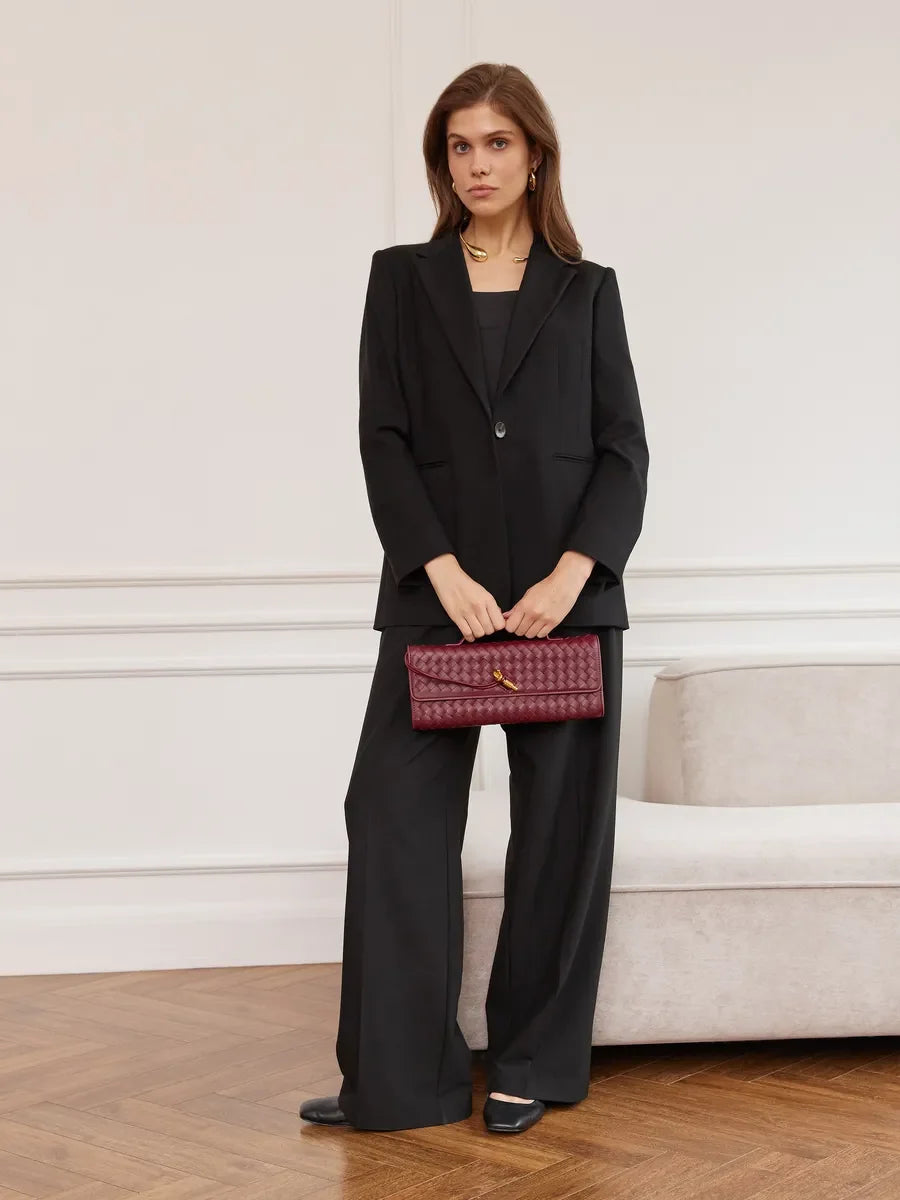 Rachel Clutch Bag - Burgundy