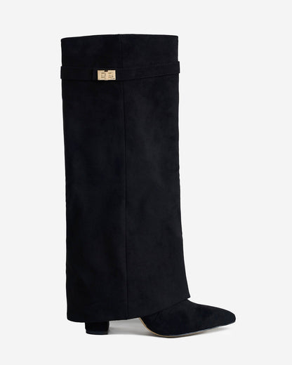 Málaga Suede knee high boots - Black