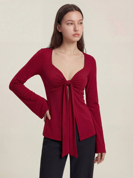 Zeïa Top - Wine Red