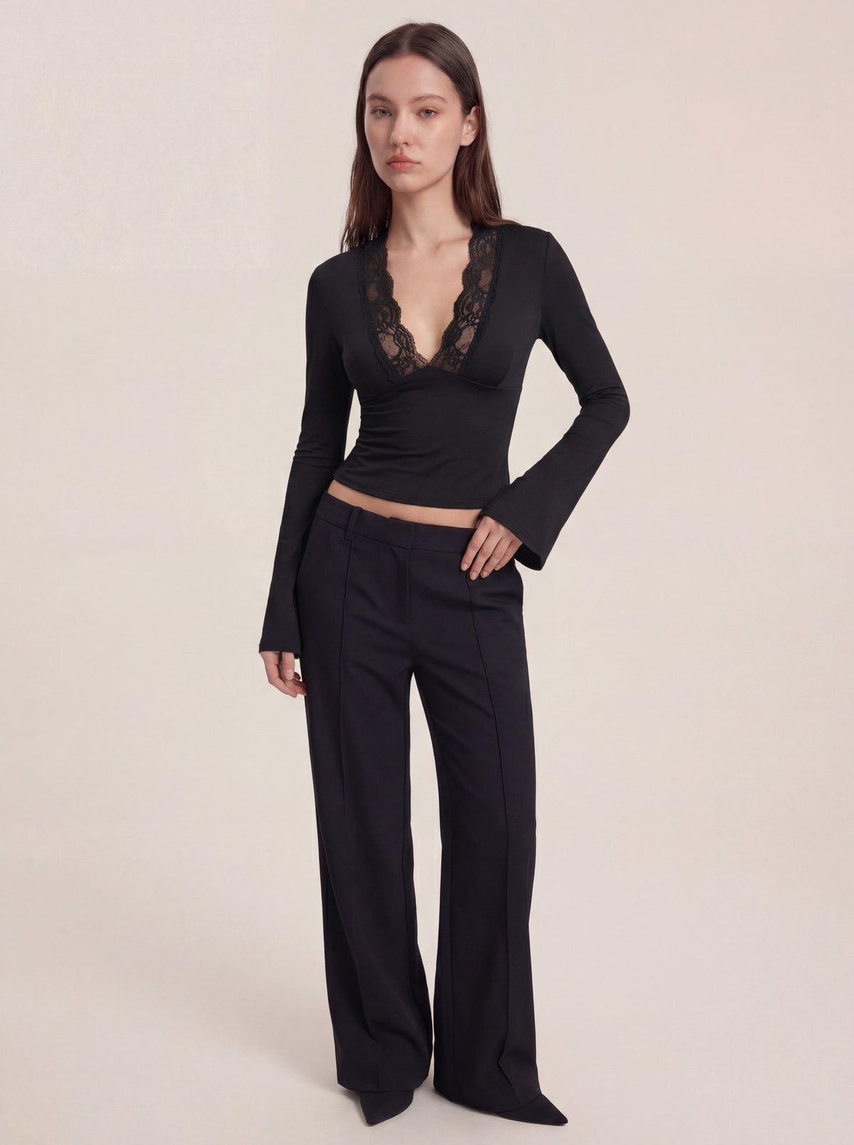 Maya Lace Top - Black