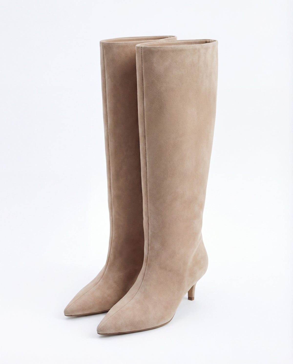Siena suede knee high boots - Beige