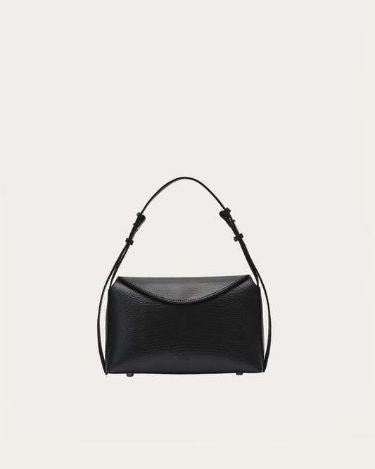 April Bag Black Lizard